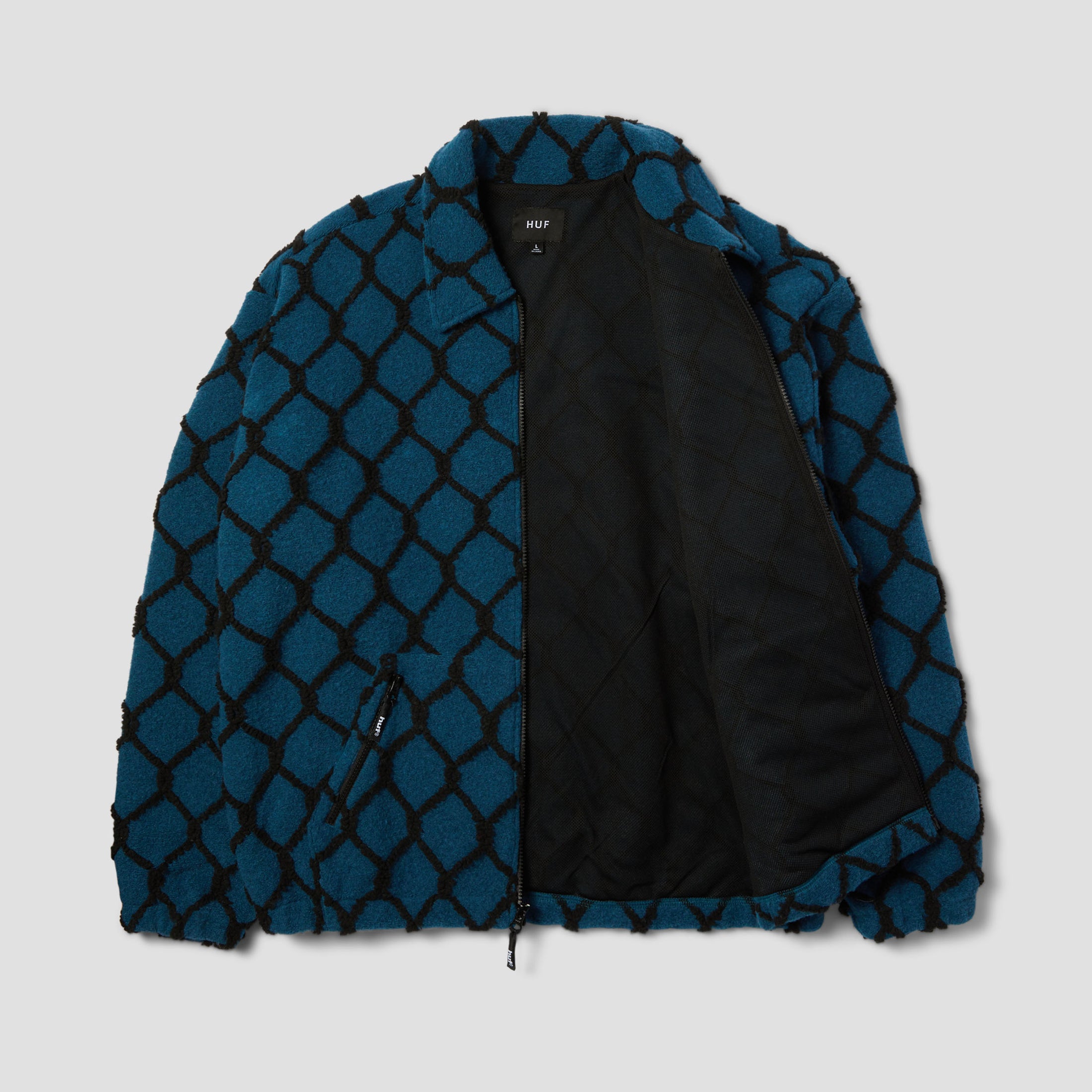 HUF Breakthrough High Pile Jacket Marine Blue