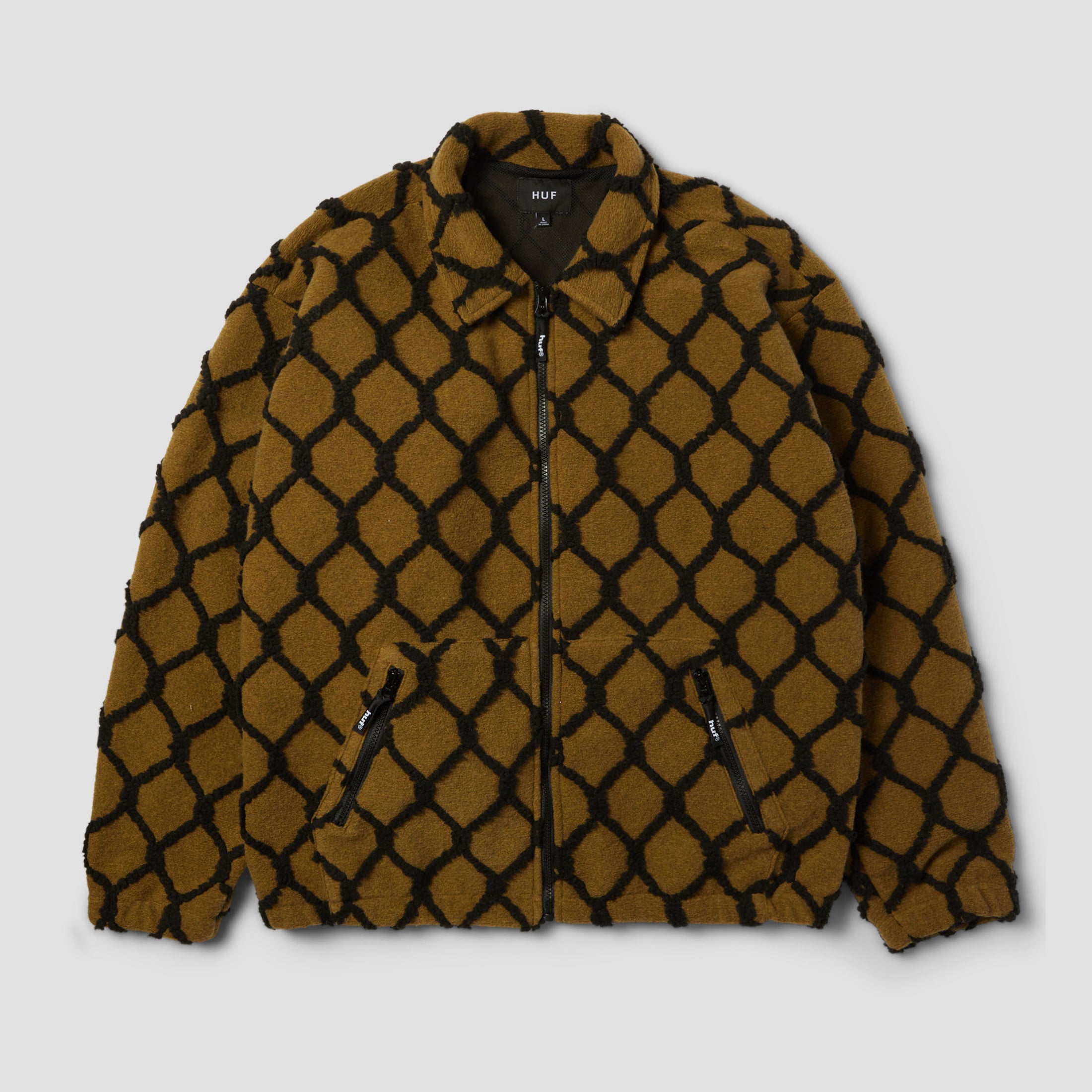 HUF Breakthrough High Pile Jacket Moss