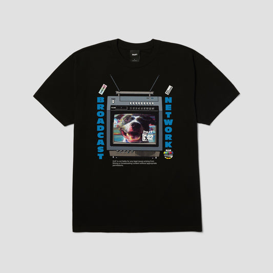 HUF Broadcast T-Shirt Black