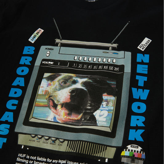 HUF Broadcast T-Shirt Black