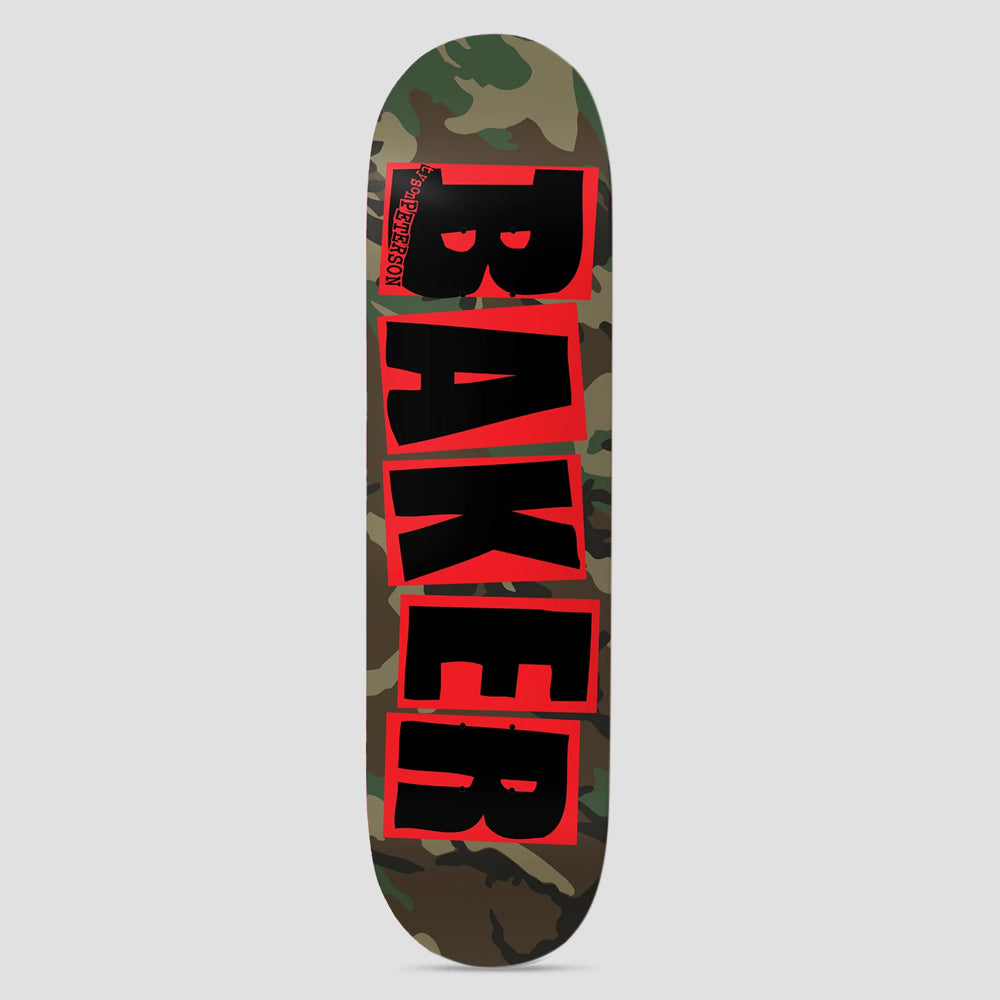 Baker 8.25 Tyson Peterson Brand Logo Camo Skateboard Deck