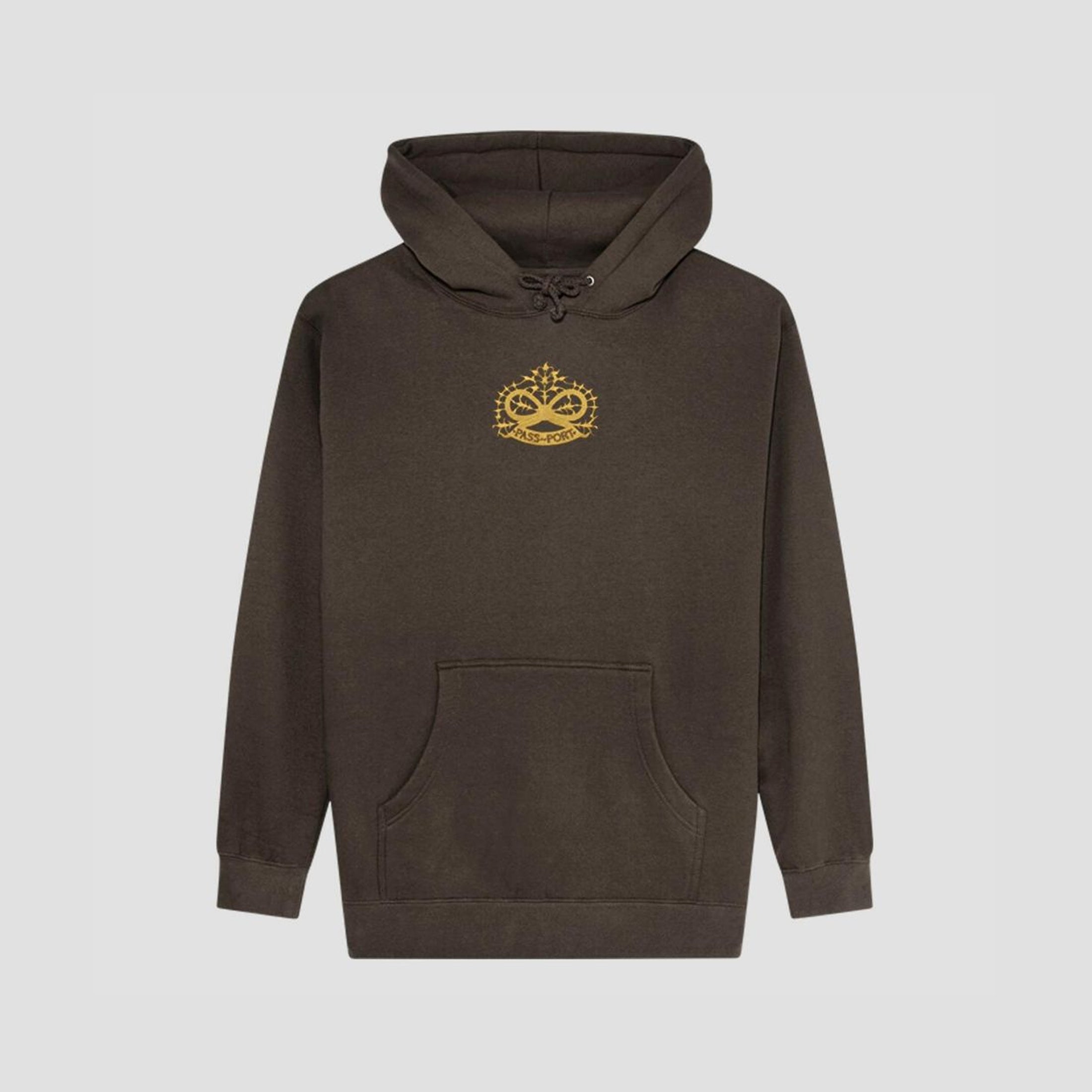 Passport Sterling Embroidery Hoodie Bark