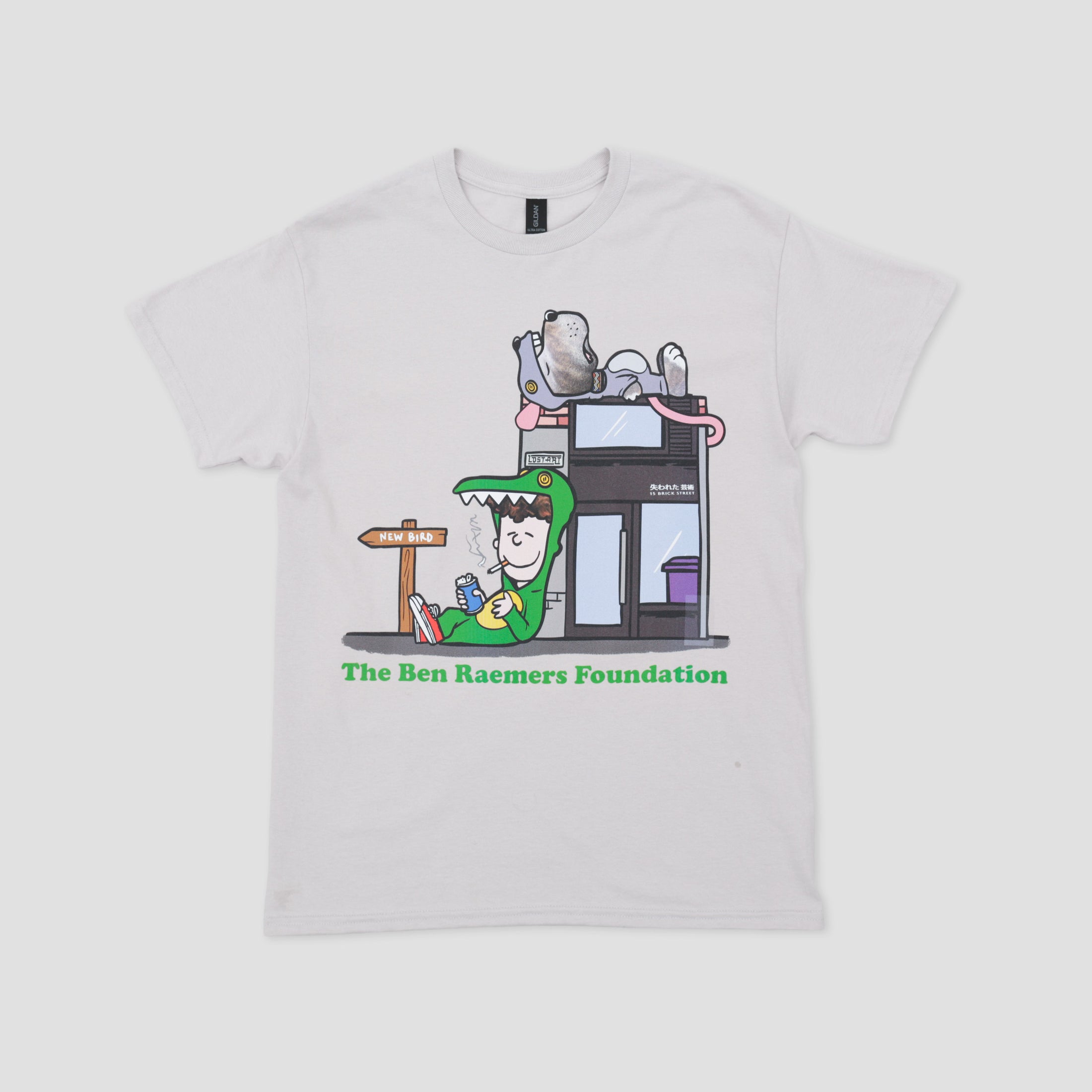 Ben Raemers Foundation Slam City x Lost Art T-Shirt Ice