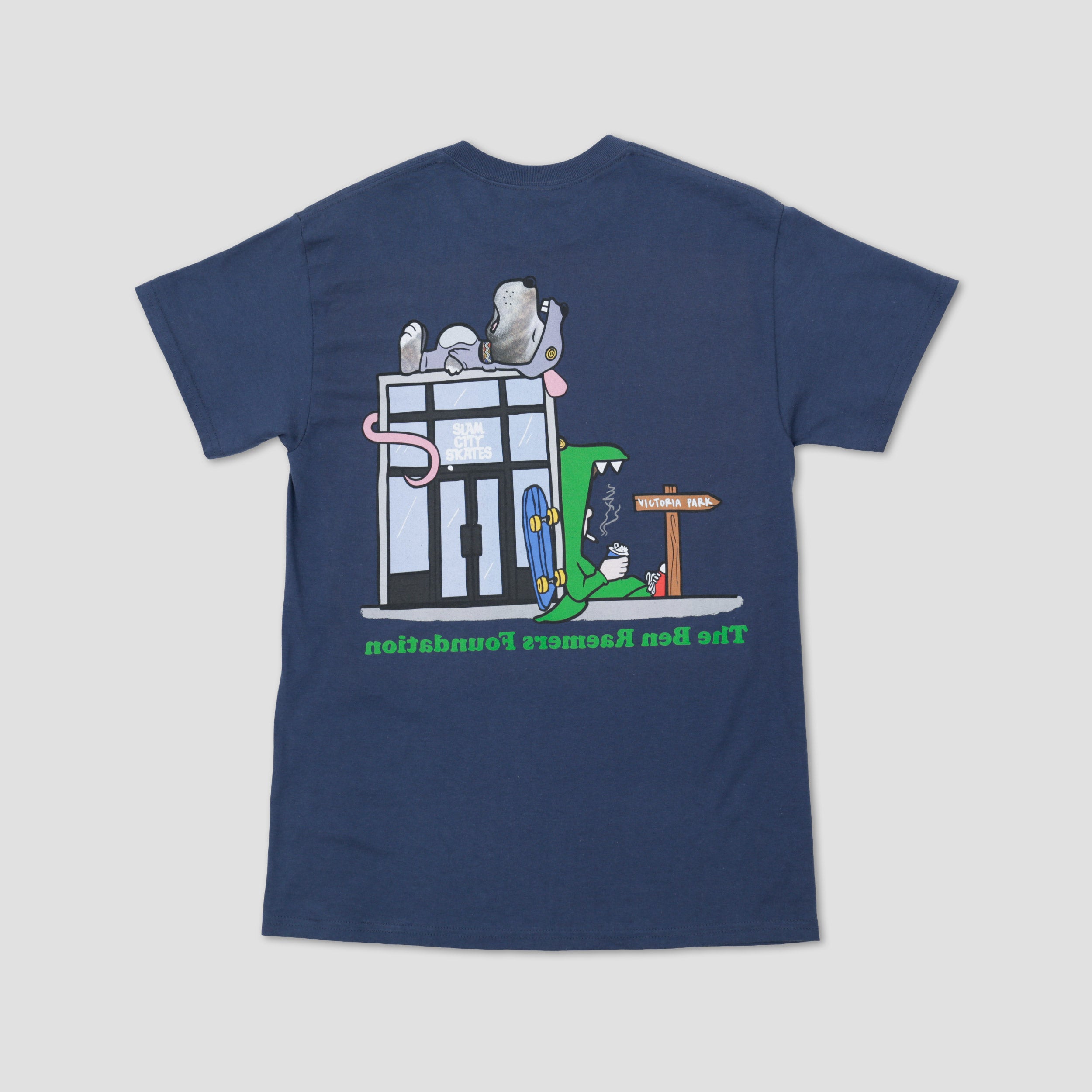 Ben Raemers Foundation Slam City x Lost Art T-Shirt Slate – Slam