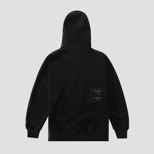 Always Relaxed Zip Hood Black