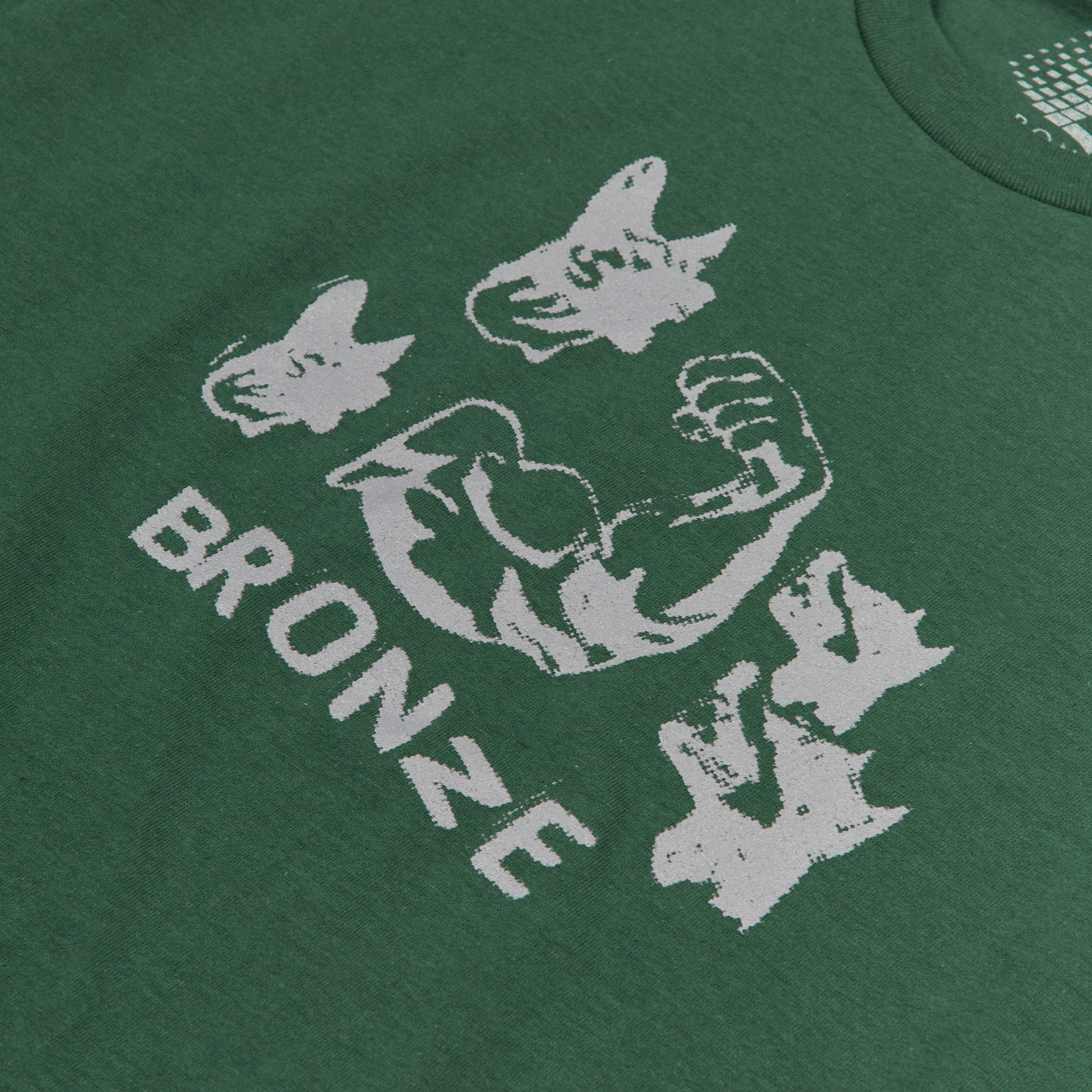 Bronze Dog Muscle T-Shirt Forest Green