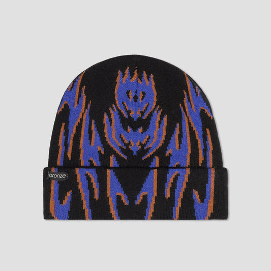Bronze Tribal Sport Beanie Black