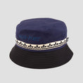 Load image into Gallery viewer, Passport Ornate Ribbon Bucket Hat Navy
