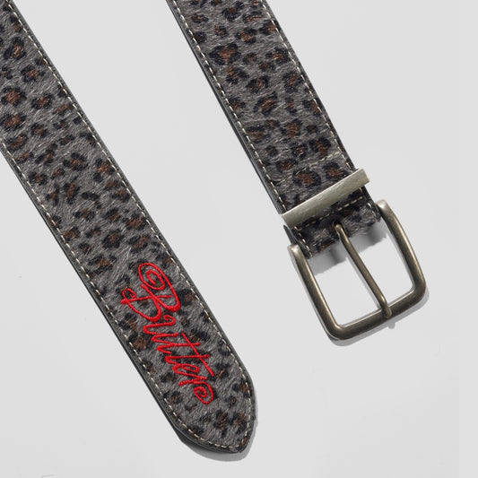 Butter Goods Animal Hide Belt Grey Leopard