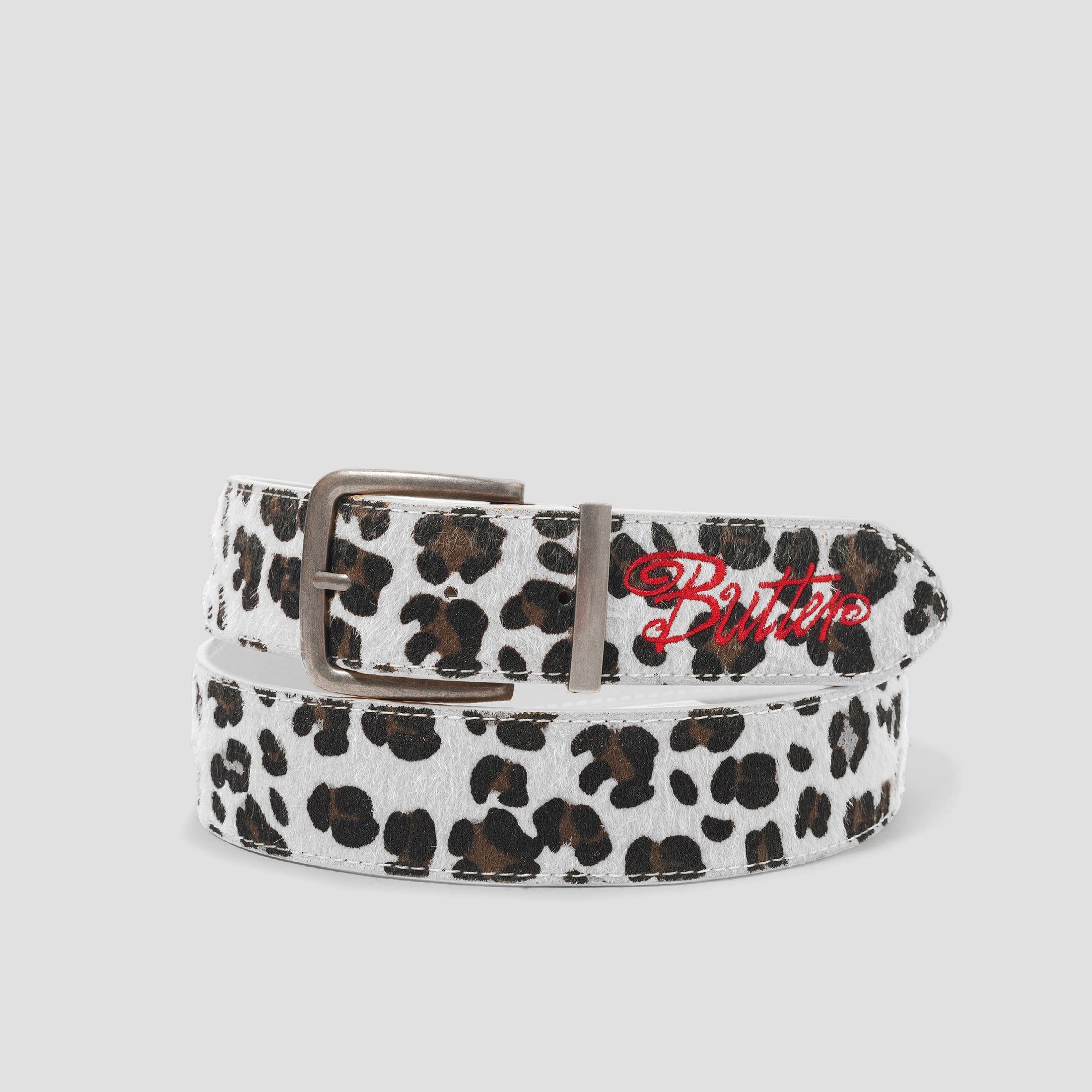 Butter Goods Animal Hide Belt Snow Leopard