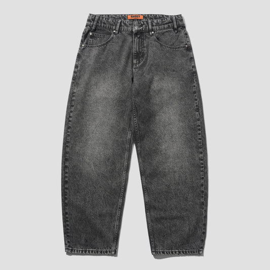 Butter Goods Drummer Baggy Denim Jeans Streaky Black
