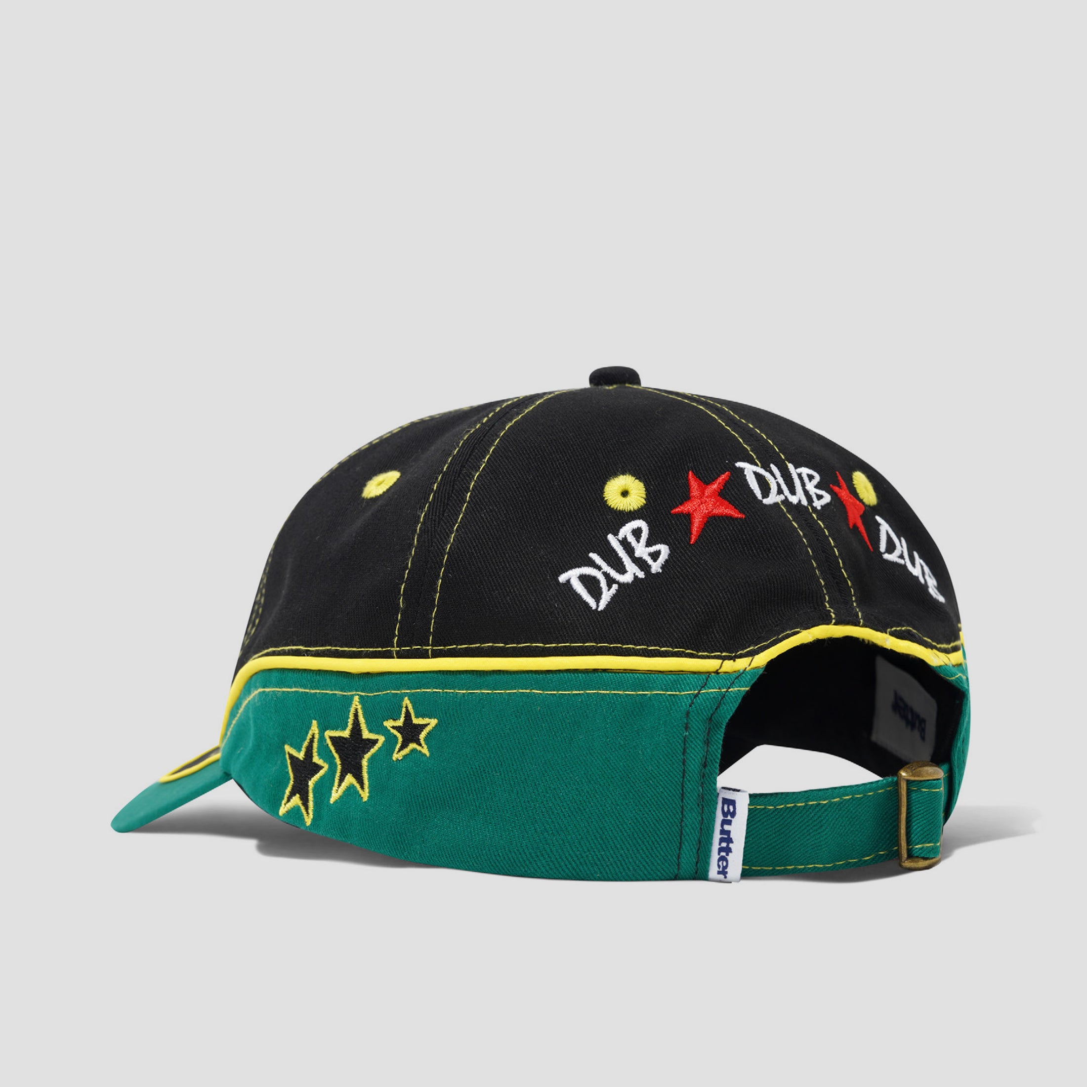 Butter Goods Dub 6 Panel Cap Black / Green