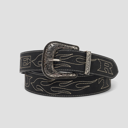 Butter Goods Flame Stitch Belt Black