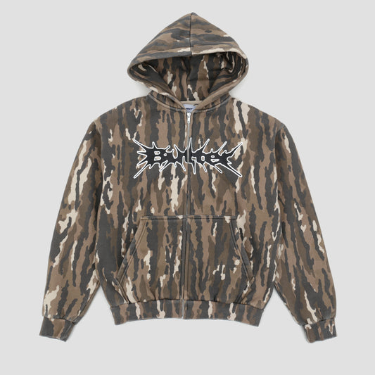 Butter Goods Nail Logo Zip Hood Frog Camo
