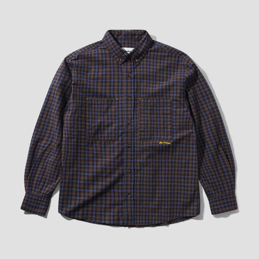 Butter Goods Plaid Shirt Brown / Cobalt