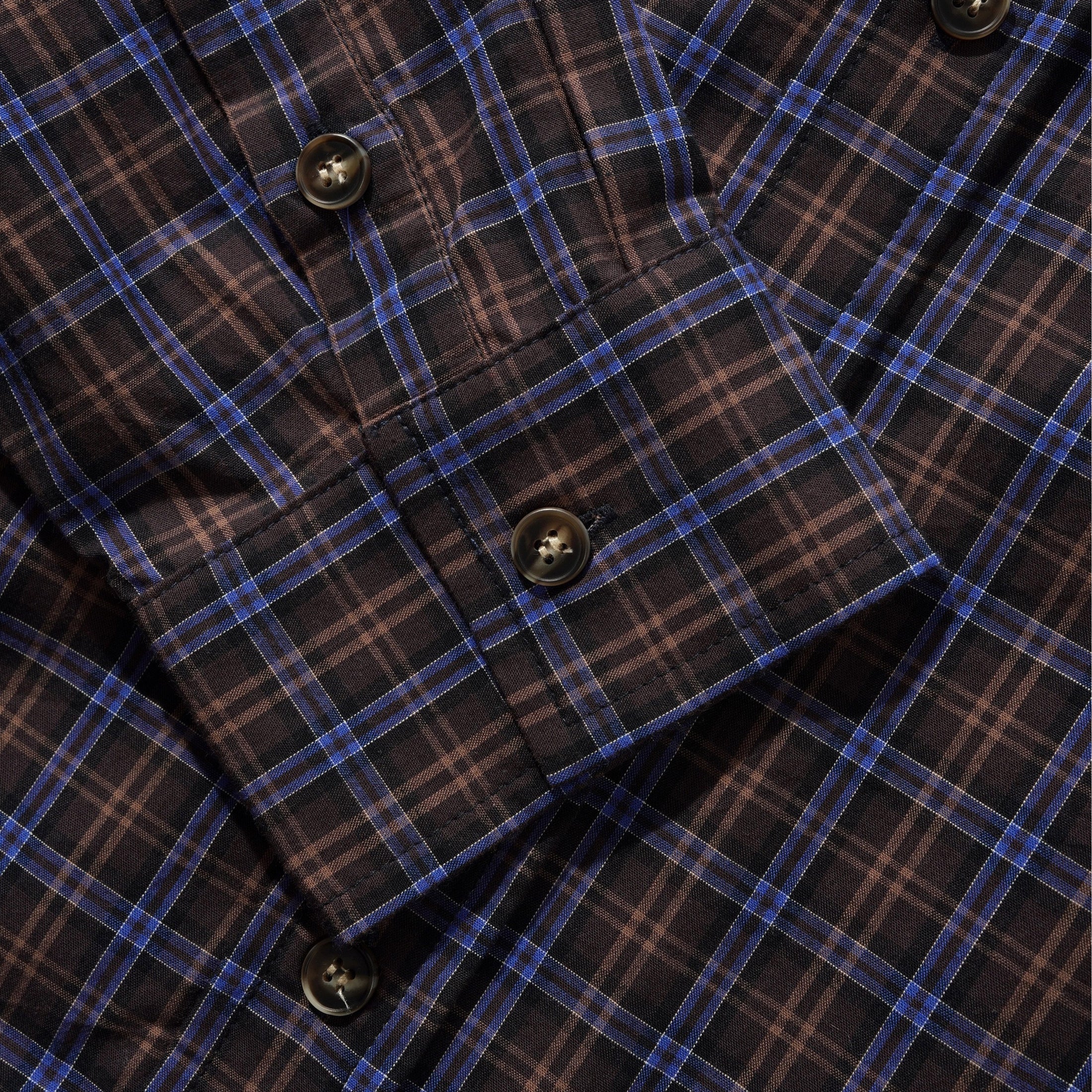 Butter Goods Plaid Shirt Brown / Cobalt