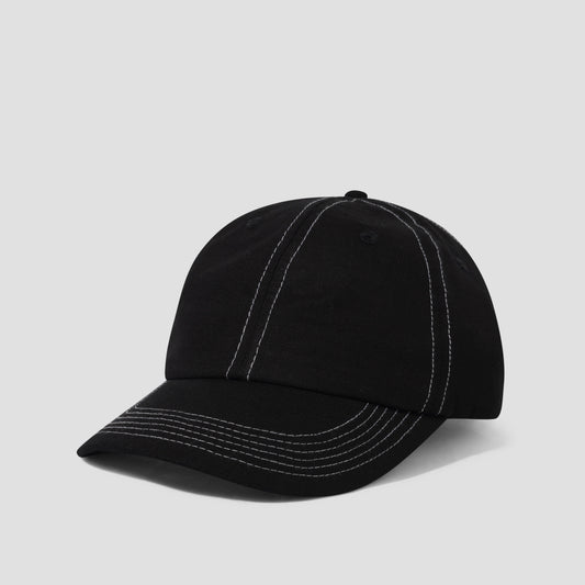 Butter Goods Washed Ripstop 6 Panel Cap Black