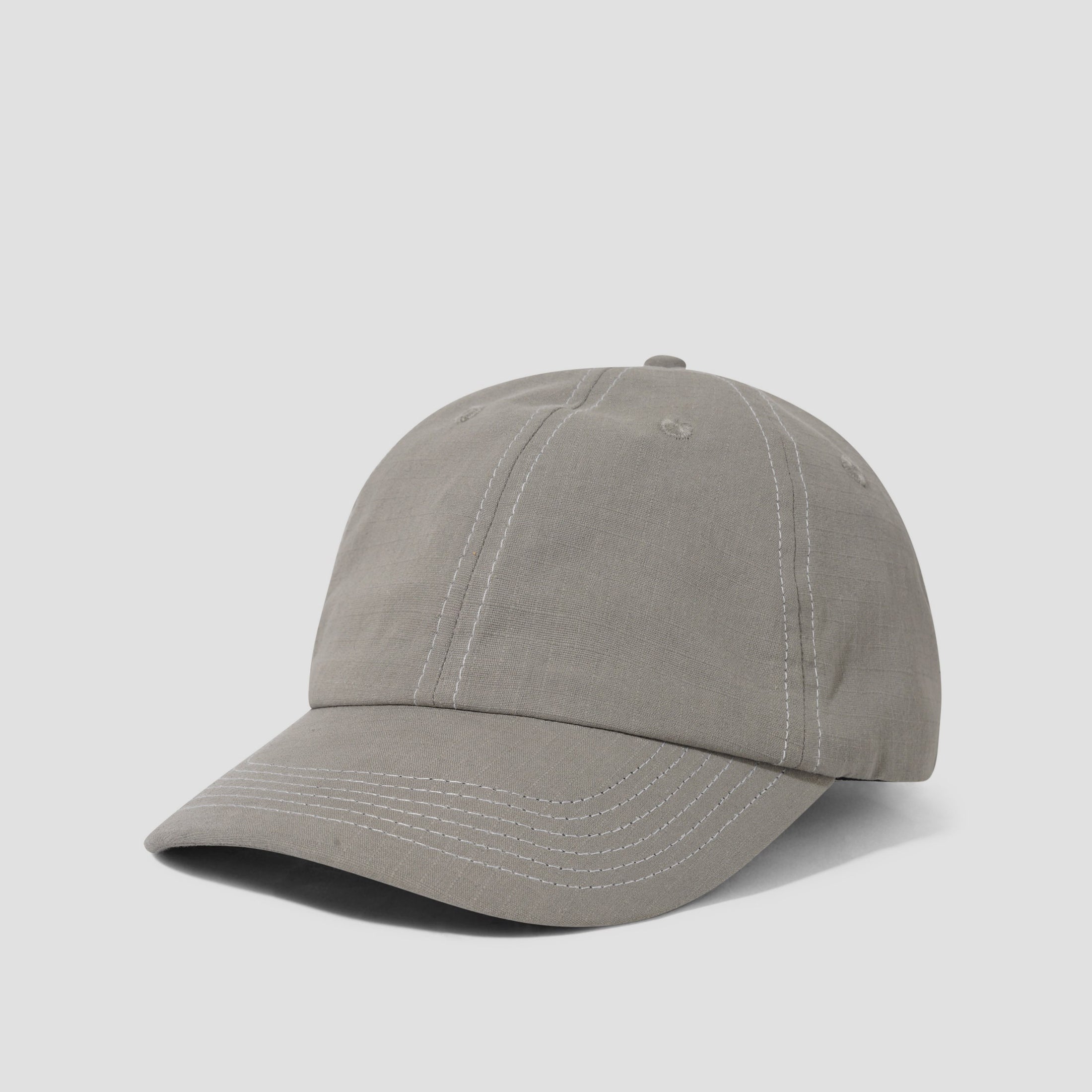 Butter Goods Washed Ripstop 6 Panel Cap Grey
