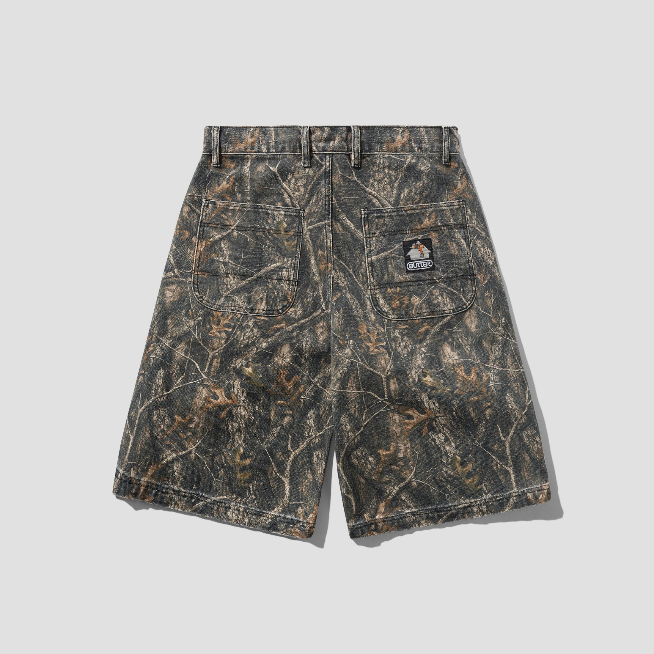 Butter Goods Work Shorts Forest Camo