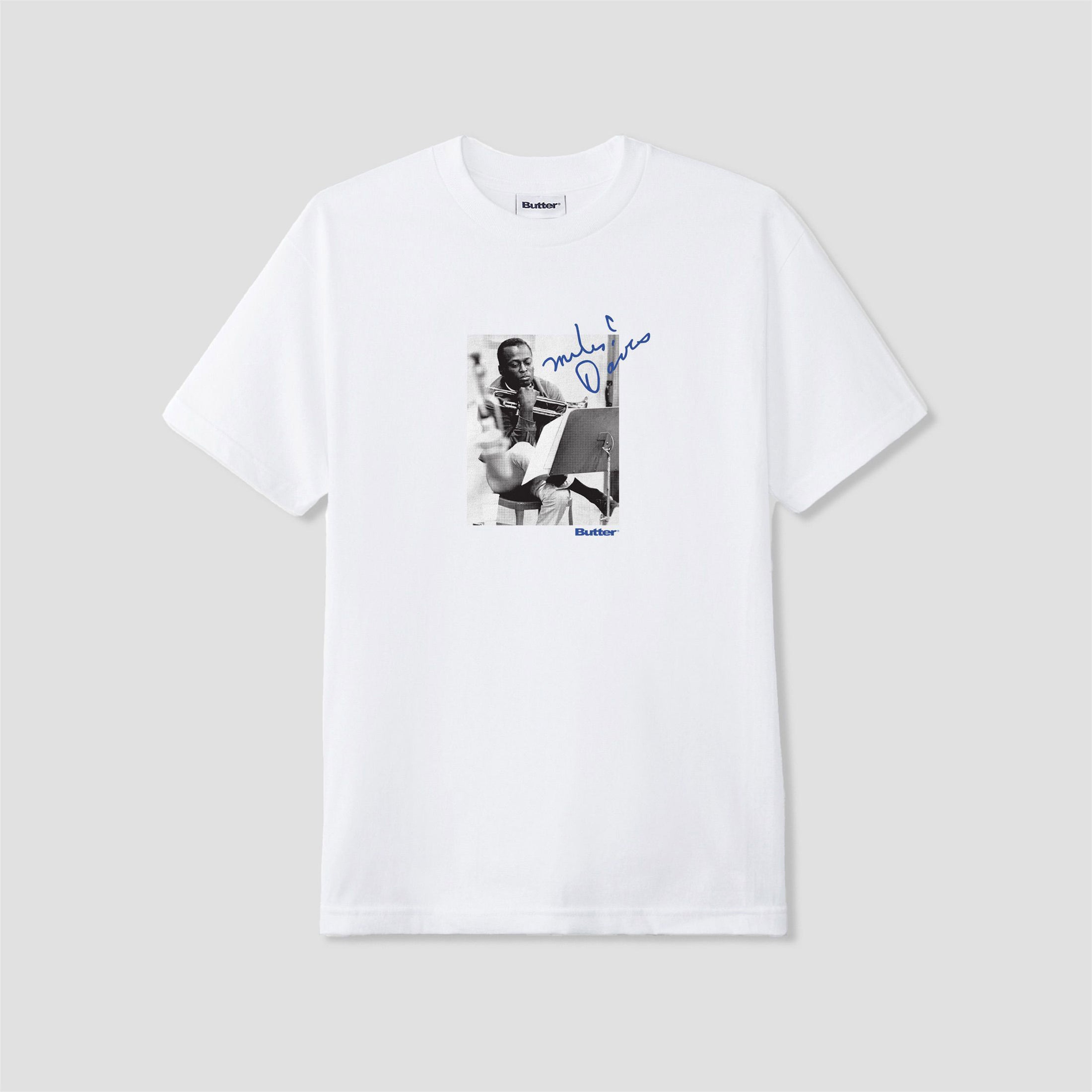 Butter Goods x Miles Davis Kind of Blue T-Shirt White