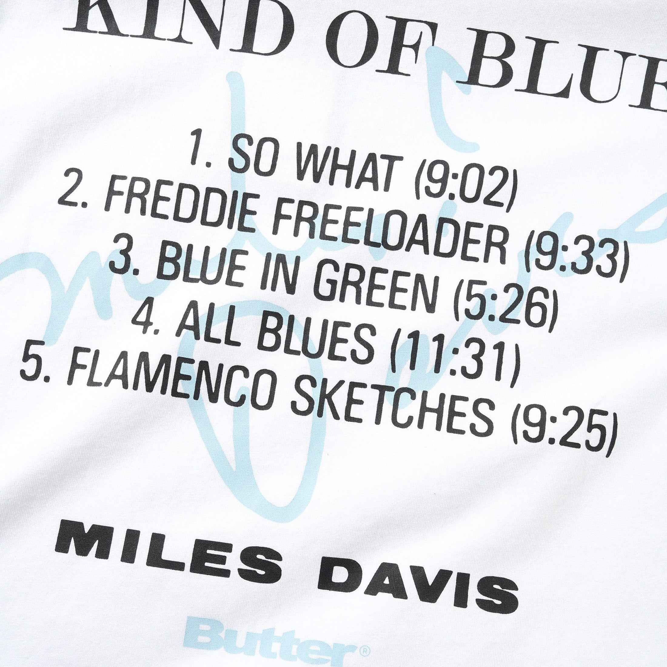 Butter Goods x Miles Davis Kind of Blue T-Shirt White