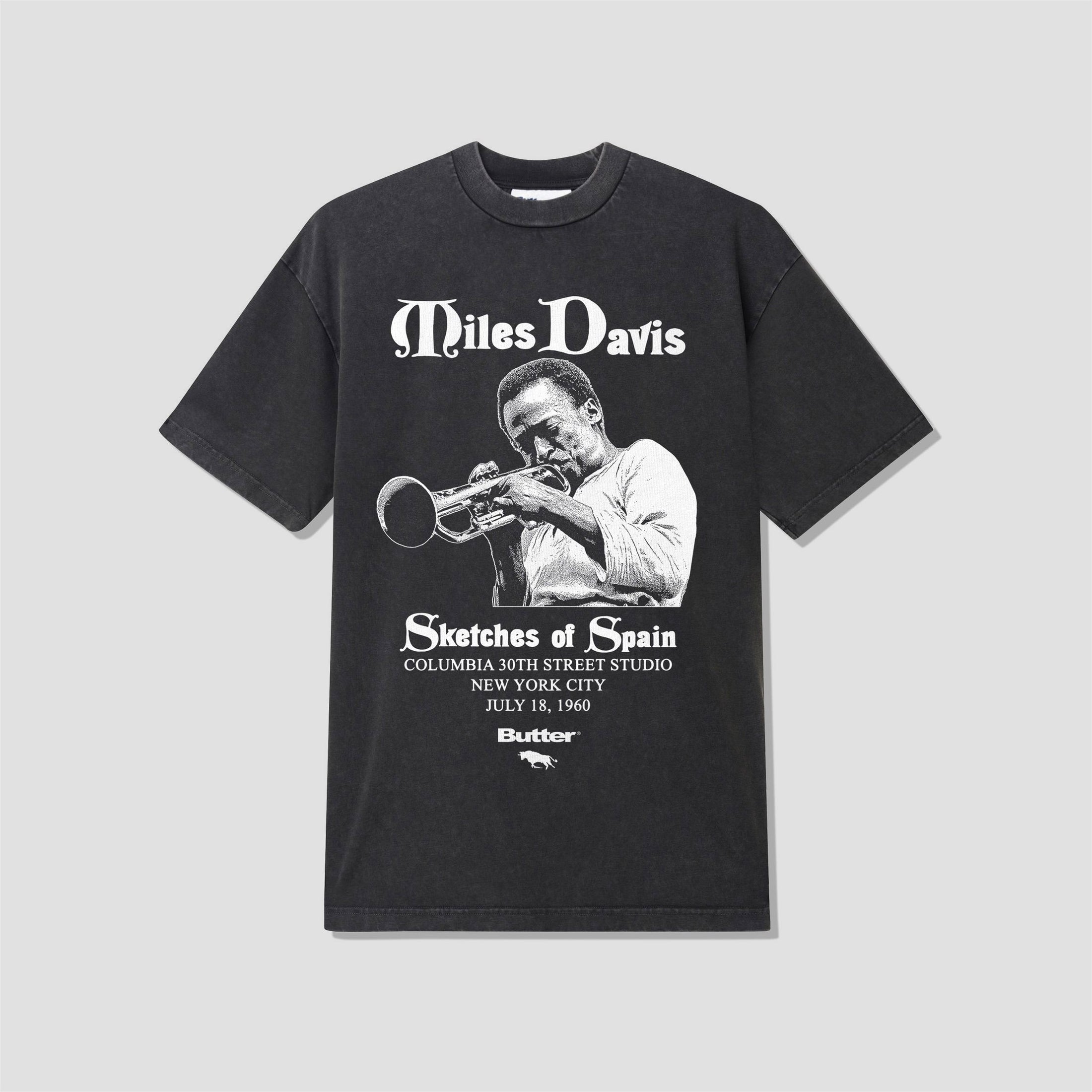 Butter Goods x Miles Davis Sketches of Spain T-Shirt Washed Black