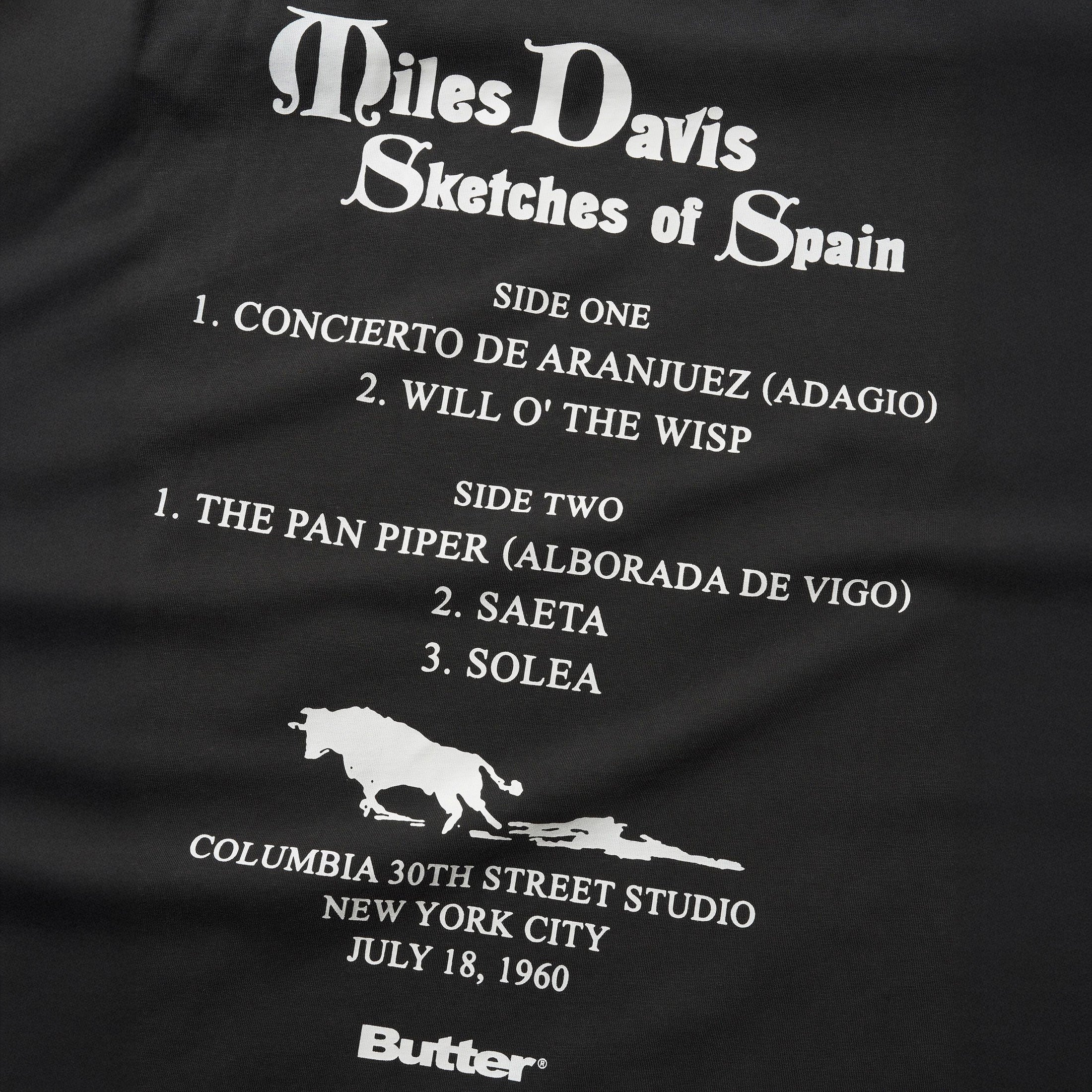 Butter Goods x Miles Davis Sketches of Spain T-Shirt Washed Black