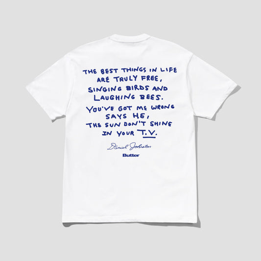 Butter x Daniel Johnston Don't Be Scared T-Shirt White