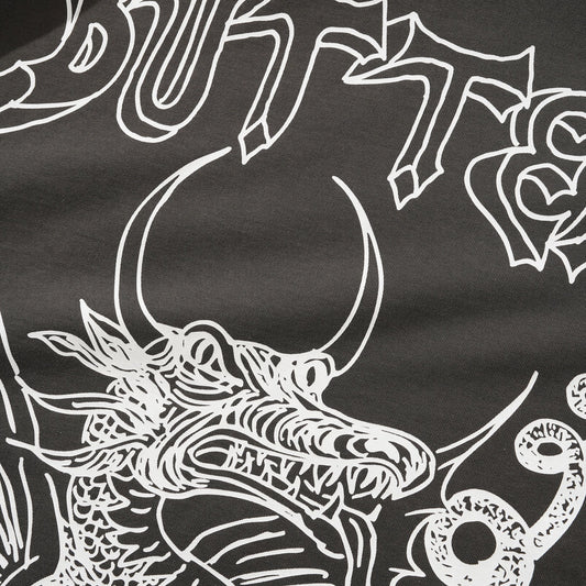 Butter x Daniel Johnston Dragon T-Shirt Washed Black