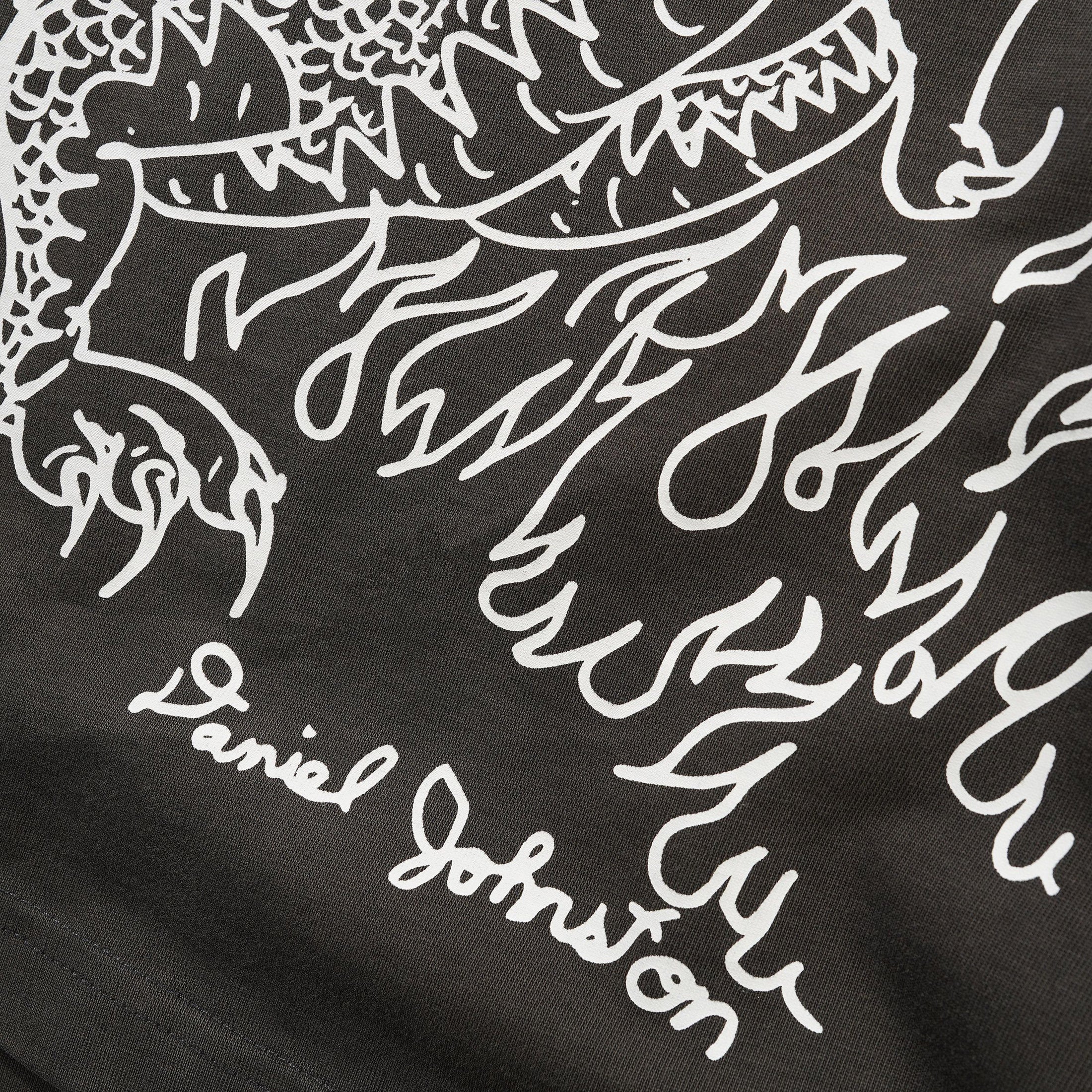 Butter x Daniel Johnston Dragon T-Shirt Washed Black