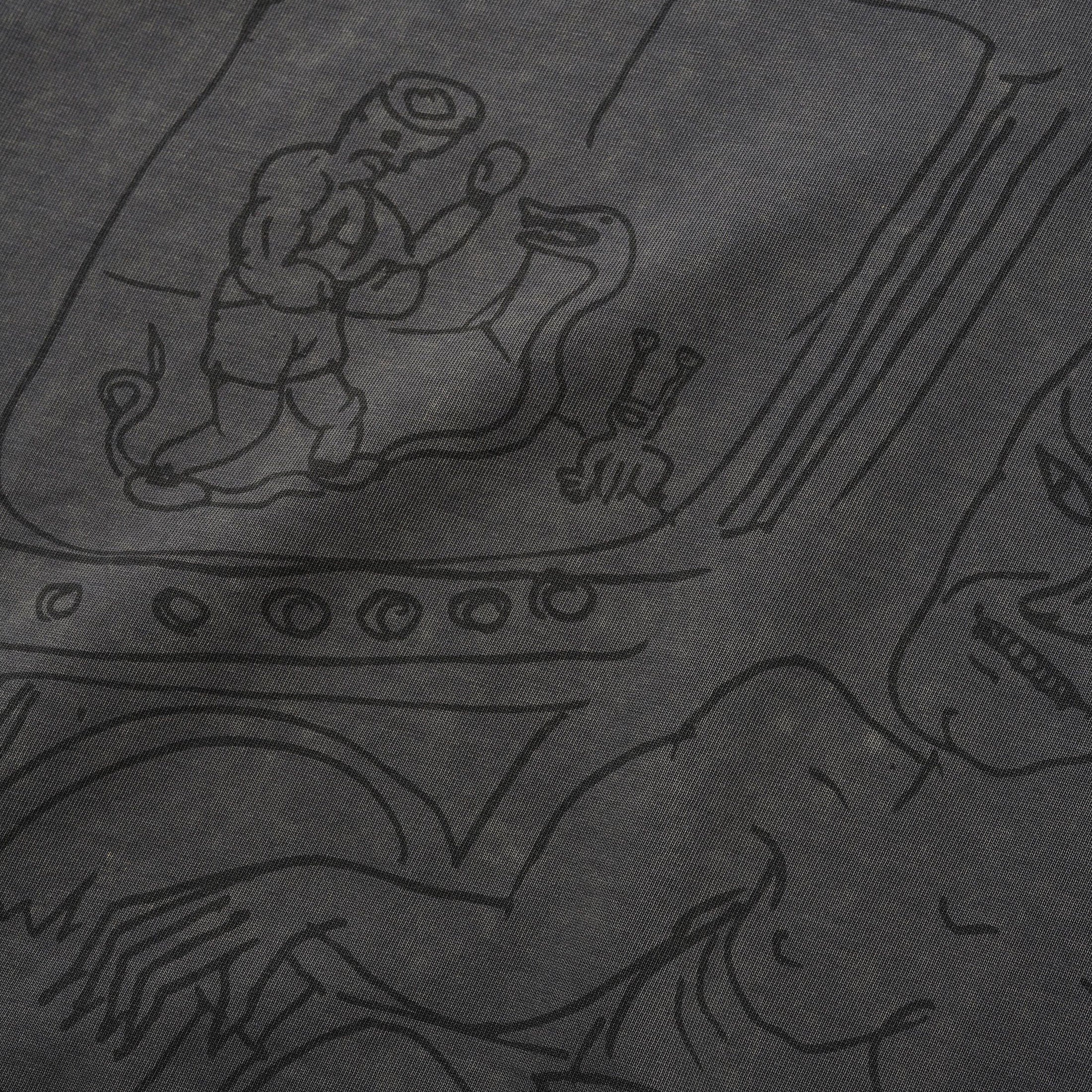 Butter x Daniel Johnston Satan T-Shirt Black Acid Wash