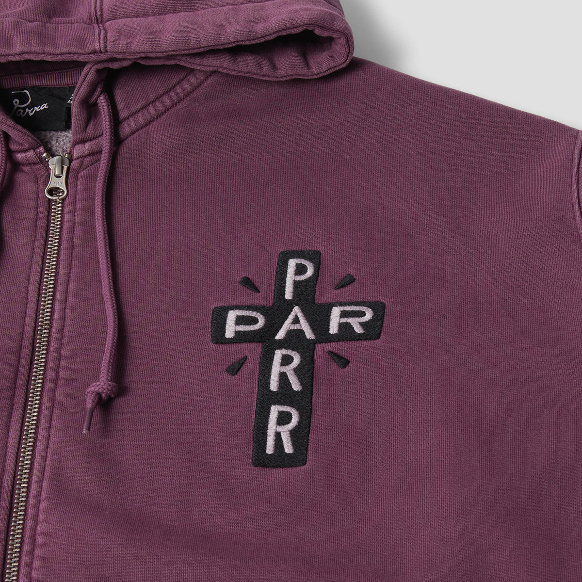 By Parra A Cross To Bear Zip Hood Purple