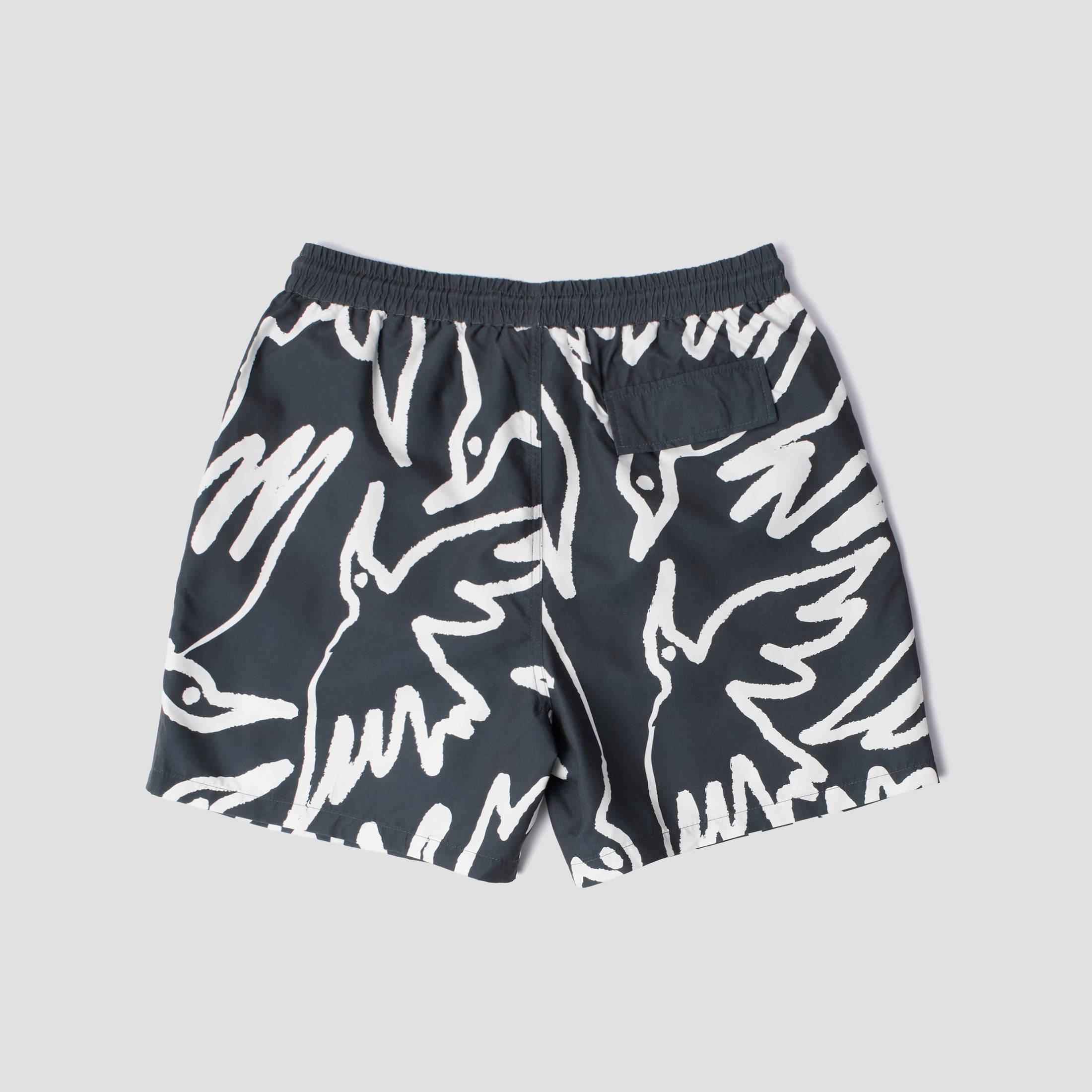 By Parra Birds Fly Free Swim Shorts Black
