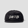 By Parra Distorted 90s Memory 6 Panel Hat Black
