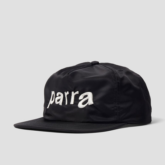 By Parra Distorted 90s Memory 6 Panel Hat Black