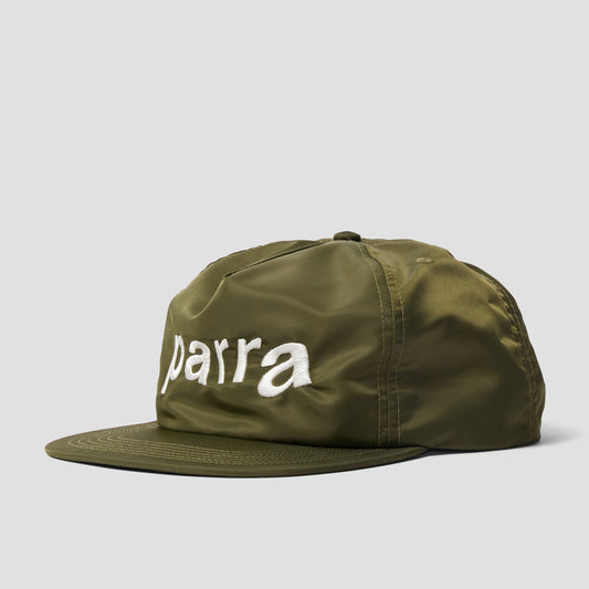 By Parra Distorted 90s Memory 6 Panel Hat Green