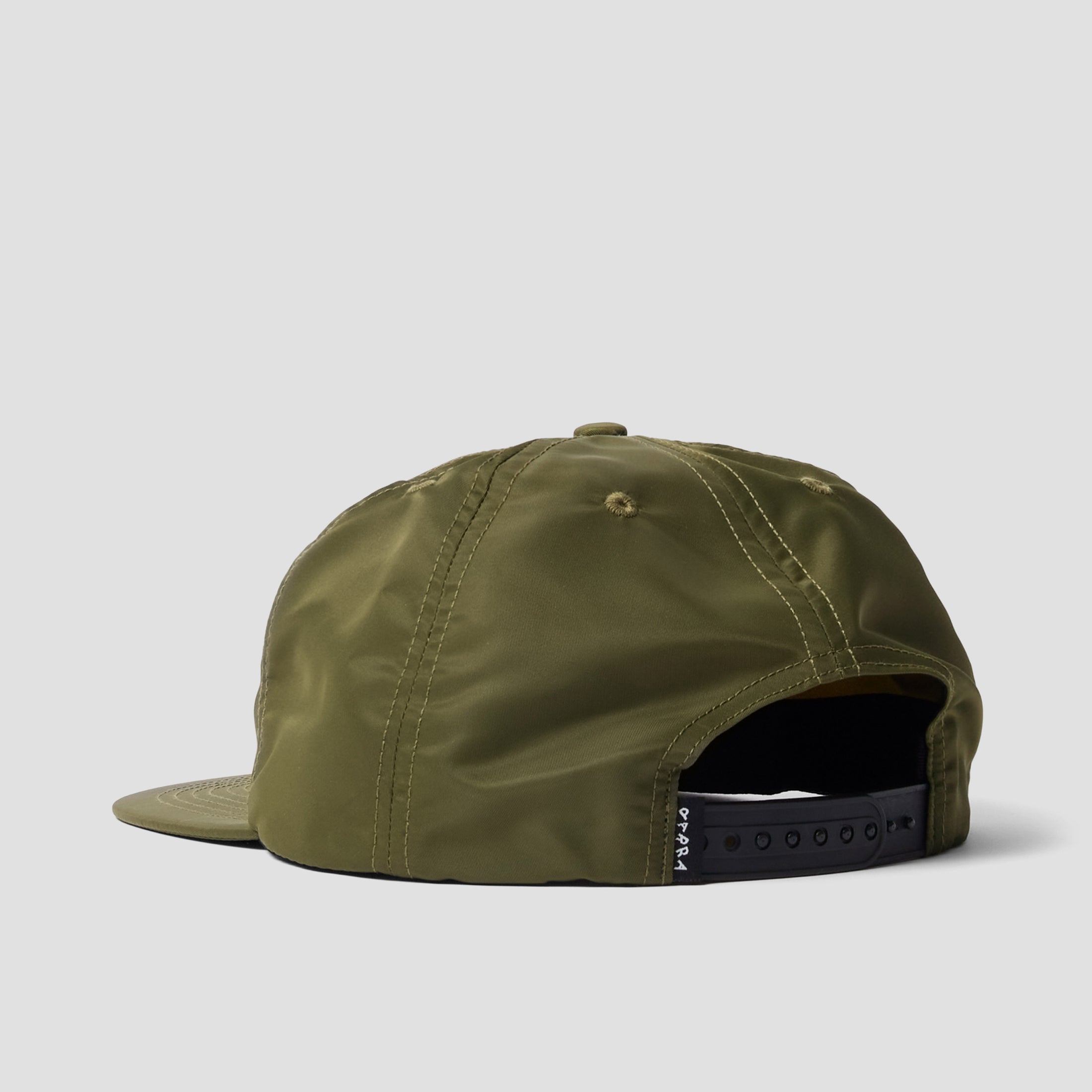 By Parra Distorted 90s Memory 6 Panel Hat Green