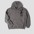 Load image into Gallery viewer, By Parra End The Bunny Zip Hood Grey
