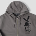 Load image into Gallery viewer, By Parra End The Bunny Zip Hood Grey
