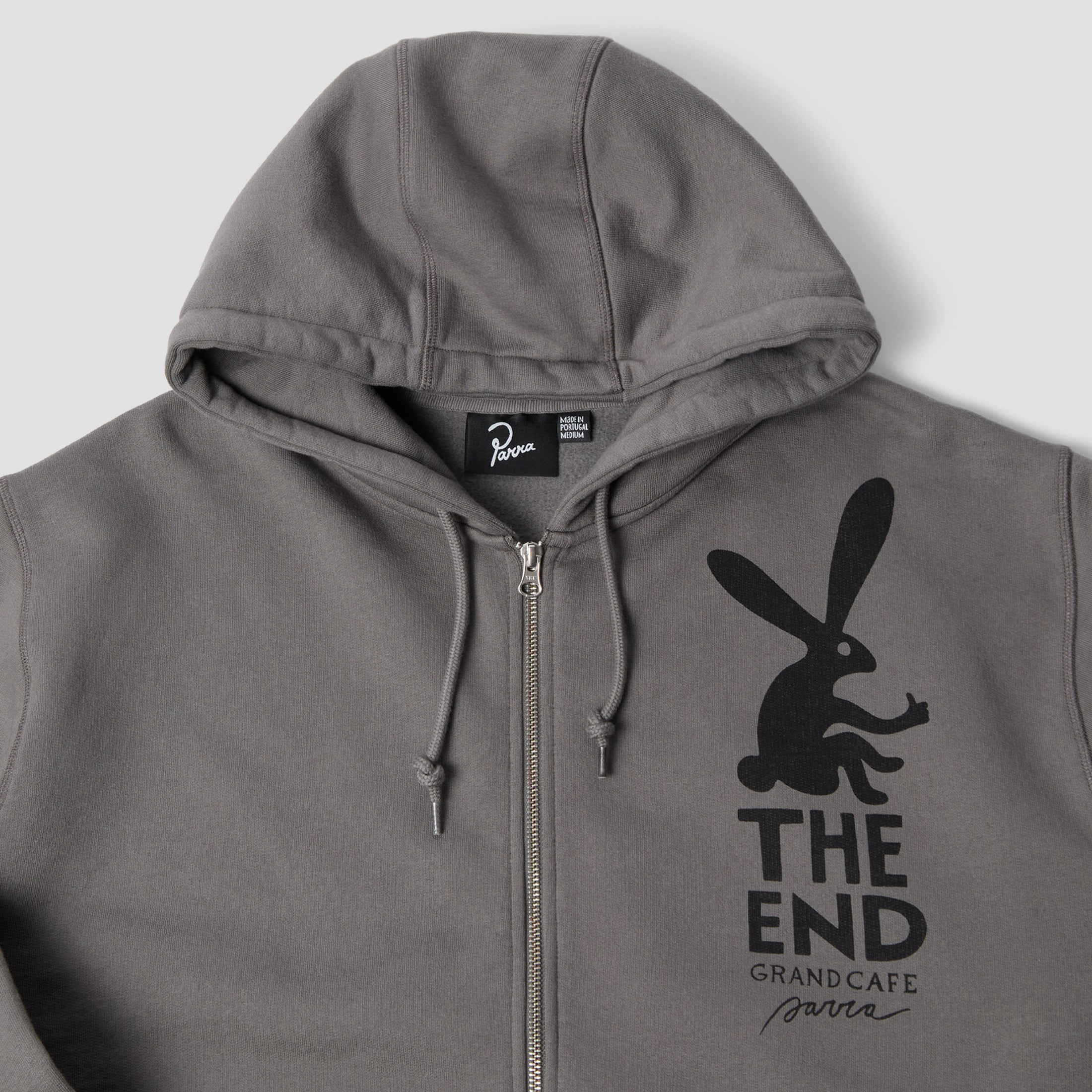 By Parra End The Bunny Zip Hood Grey