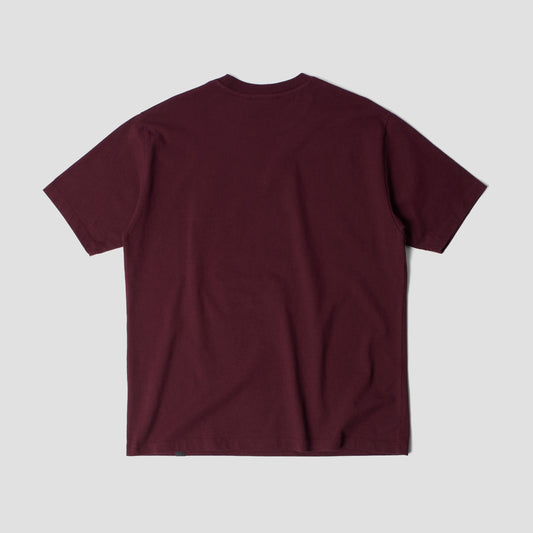 By Parra Tripped Up T-Shirt Dark Red