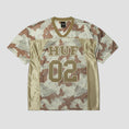 Load image into Gallery viewer, HUF Camo Football Jersey Brown
