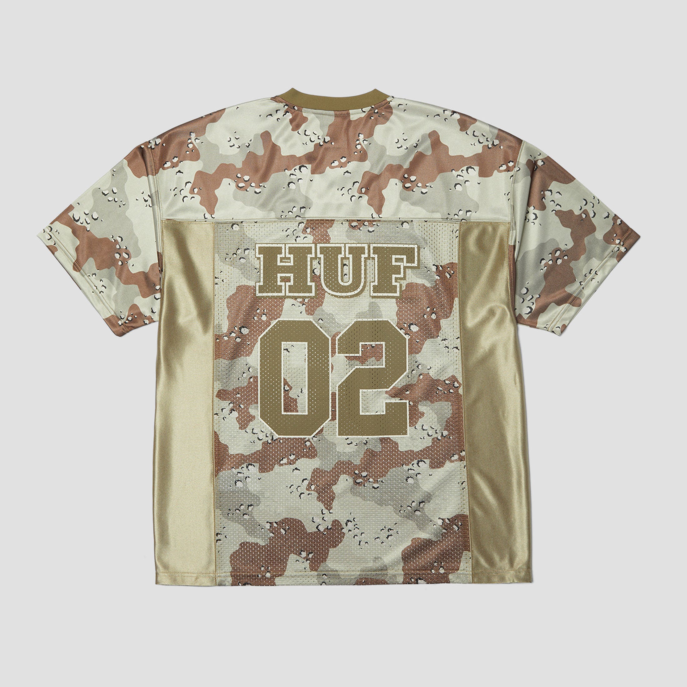 HUF Camo Football Jersey Brown