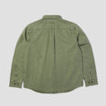 Load image into Gallery viewer, HUF Carson Overdyed Denim Longsleeve Shirt Olive
