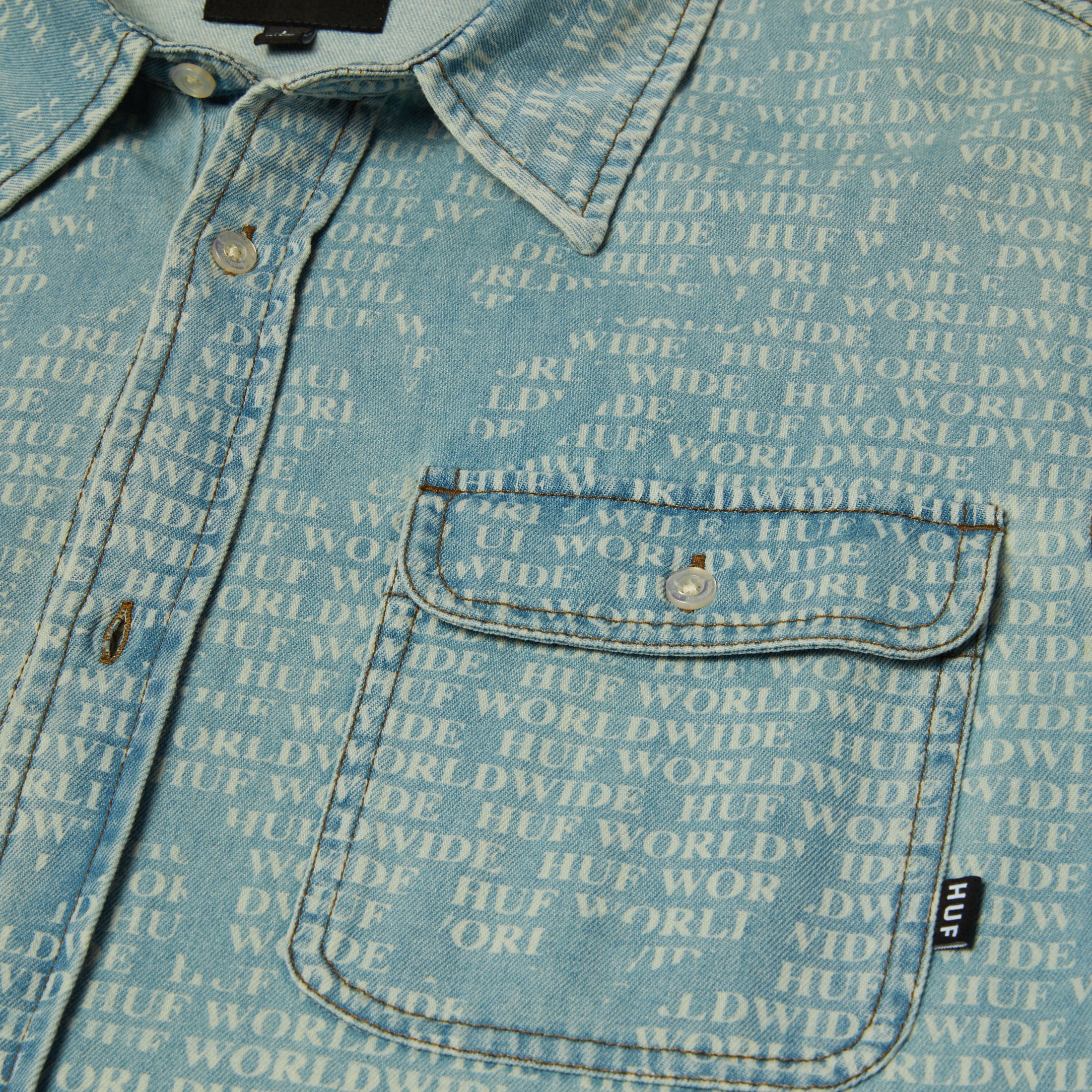 HUF Ceremony Denim Shirt Indigo