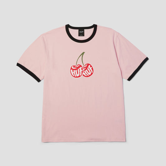 HUF Cherries Ringer T-Shirt Dusty Pink