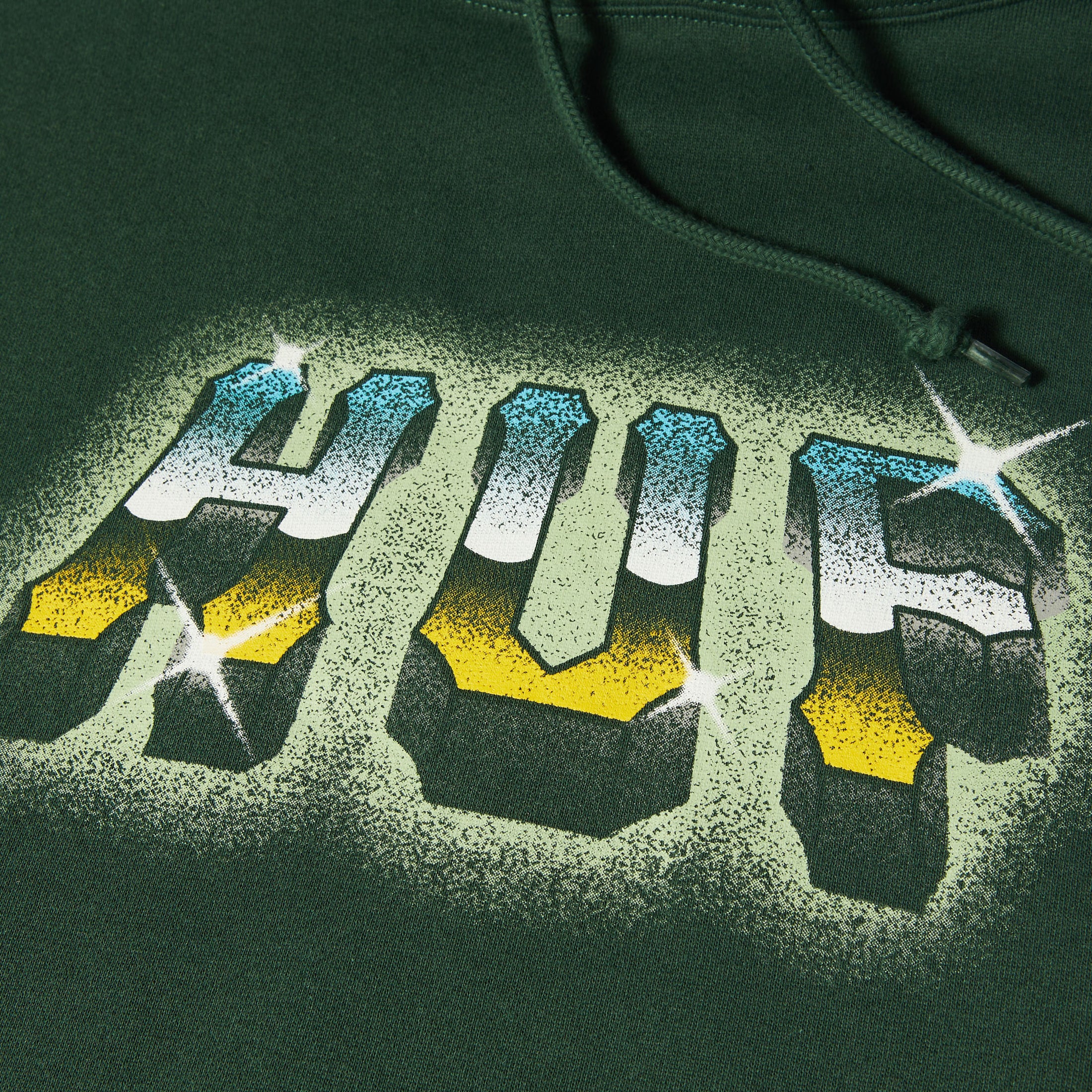 HUF Chrome Grit Hoodie Forest Green