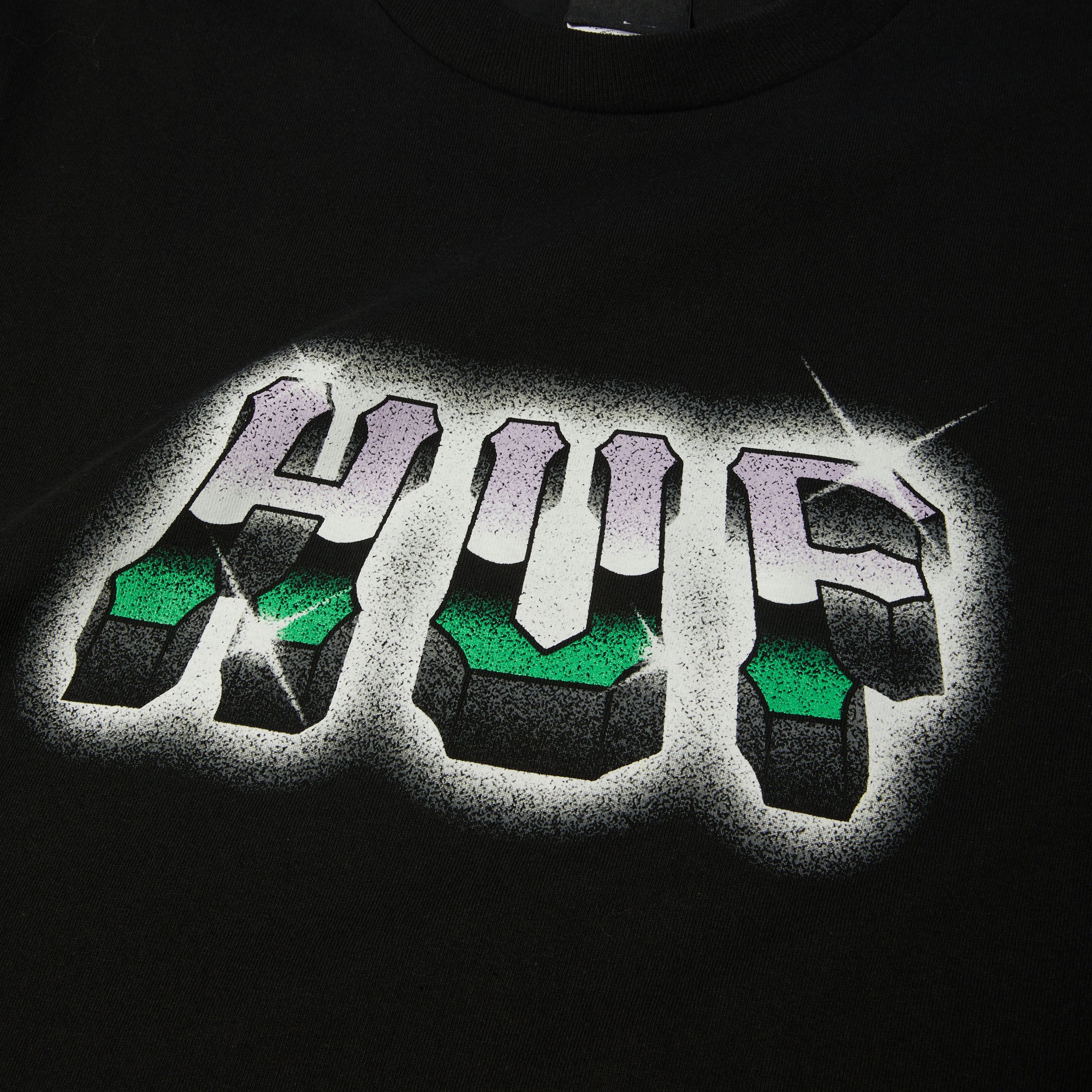 HUF Chrome Grit T-Shirt Black