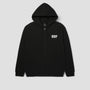 HUF Classic Logo Full Zip Hoodie Black
