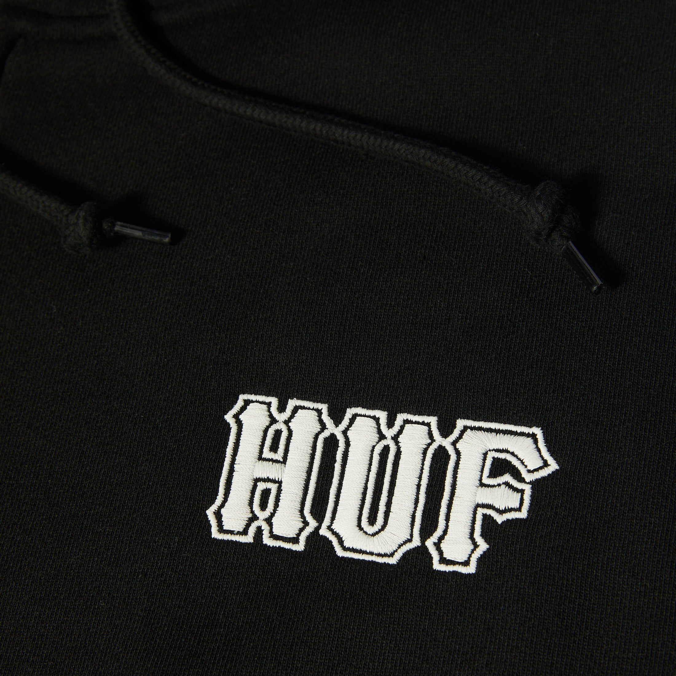 HUF Classic Logo Full Zip Hoodie Black